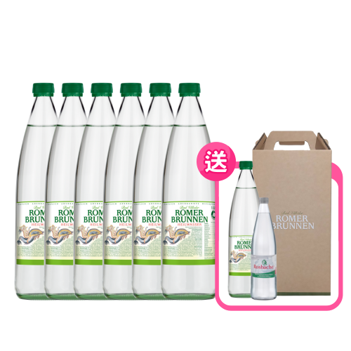 【RÖMER BRUNNEN】羅馬聖泉氣泡天然礦泉水6＋2優惠組