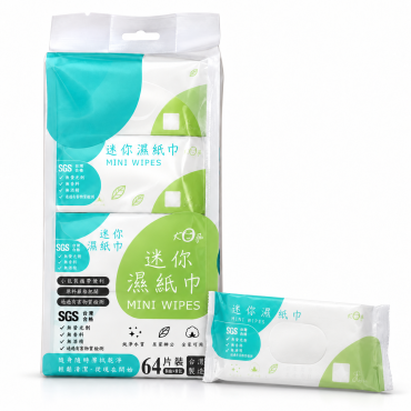 【宏瑋】迷你柔膚濕紙巾隨身包8包/袋 （買越多越便宜）