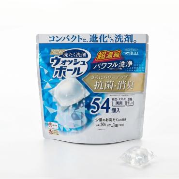 日本原裝【WELCO】超濃縮洗衣膠球 (54入/袋)