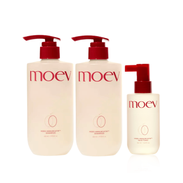 【moev】專利安努卡蘋果多酚強韌蘊髮洗髮精2＋1件組（現貨可出）