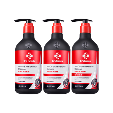 【Dr′s Formula台塑生醫】控油抗屑洗髮精3瓶組（款式任選）