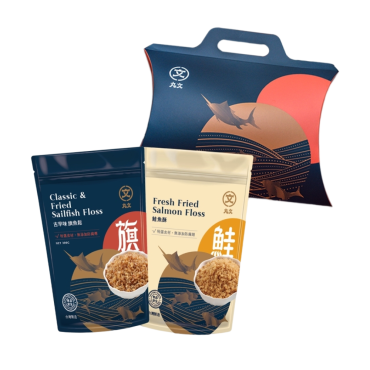 【丸文食品】旗魚鬆、鮭魚鬆2包禮盒組