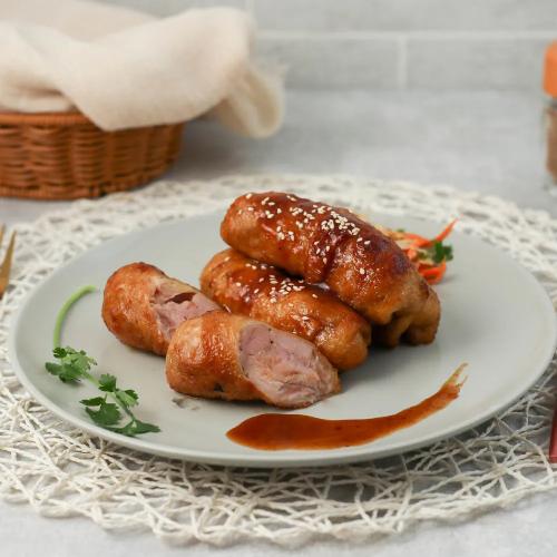 【巧食家】黃金鮮嫩爆醬雞肉捲-大5入