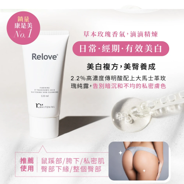 【Relove】私密肌R²深層傳明酸淨白潔淨精華凝露2入組