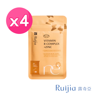 加購【Ruijia露奇亞】天然酵母B群＋鋅4個月組