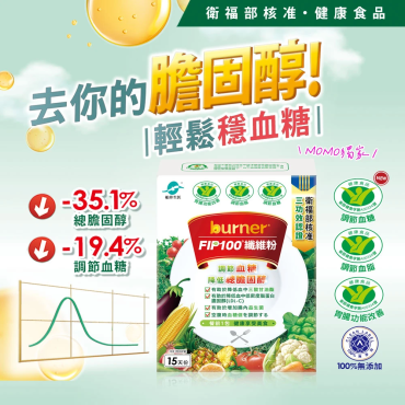 【船井burner倍熱】FIP100膳食纖維粉90包（調節血脂/血糖/膽固醇/胃腸功能改善）
