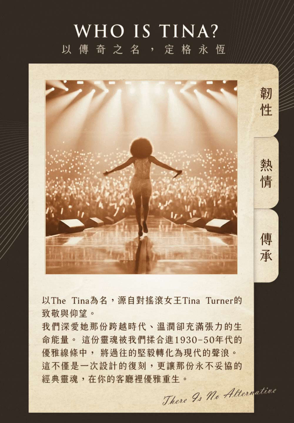 PHILIPS The Tina TAV9000命名概念與Tina Turner致敬設計介紹